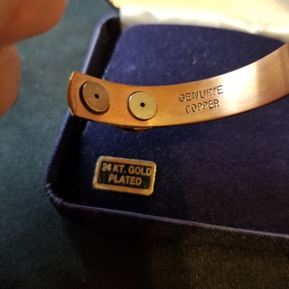 Jaro Genuine Copper 24k Gold Plated Copper Magnetic Sportband NIB - Picture 4 of 8